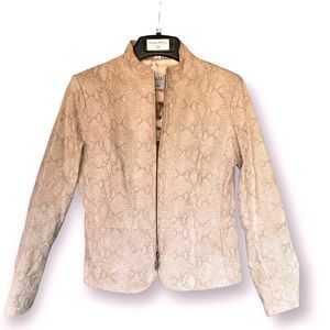 Vintage Pamela McCoy Leather Jacket- Snakeskin XS